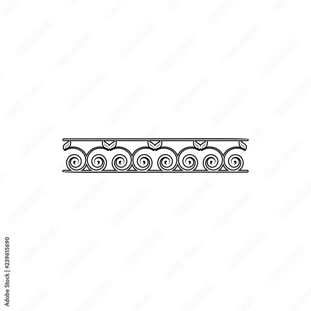Poster ornament icon. element of ornaments for mobile concept and web apps icon. thin line icon for website