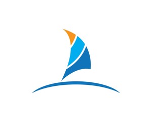 Sailing boat logo