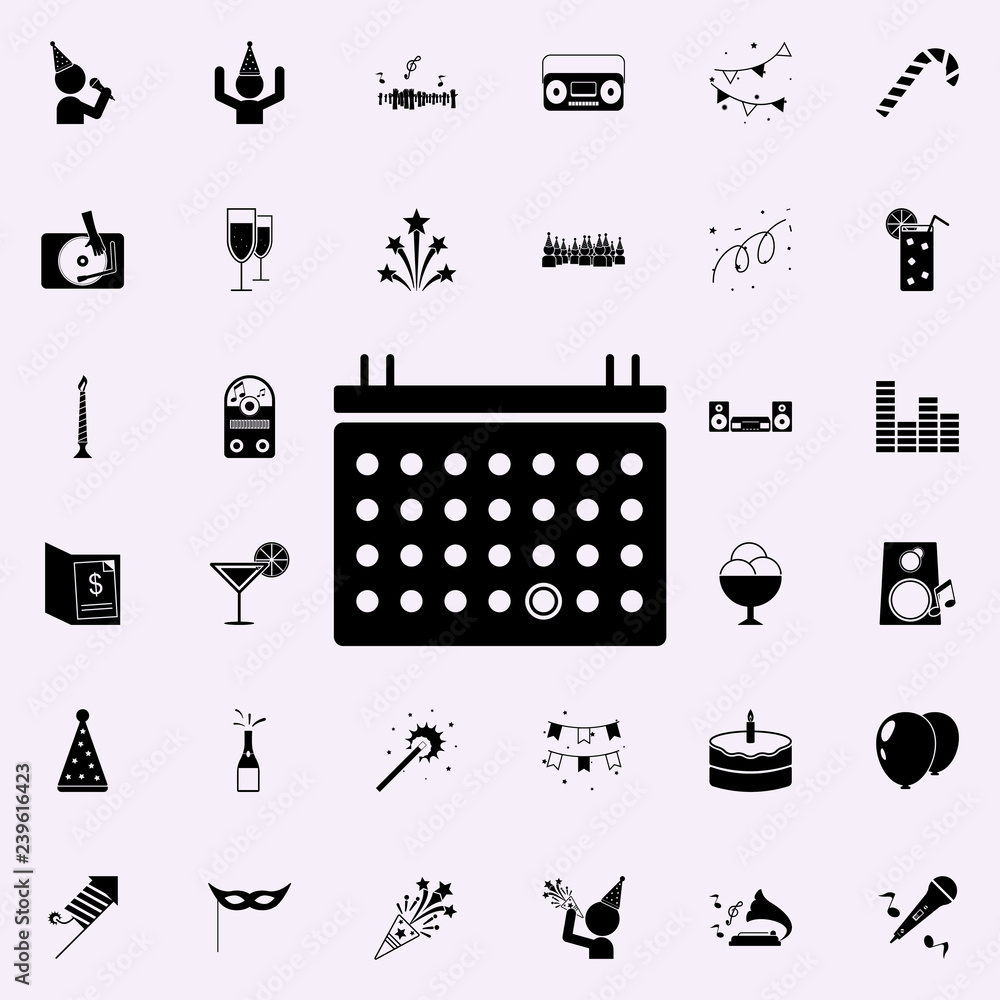 Poster signboard icon. party icons universal set for web and mobile