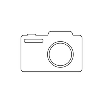 photo camera icon. Element of web for mobile concept and web apps icon. Thin line icon for website design and development, app development