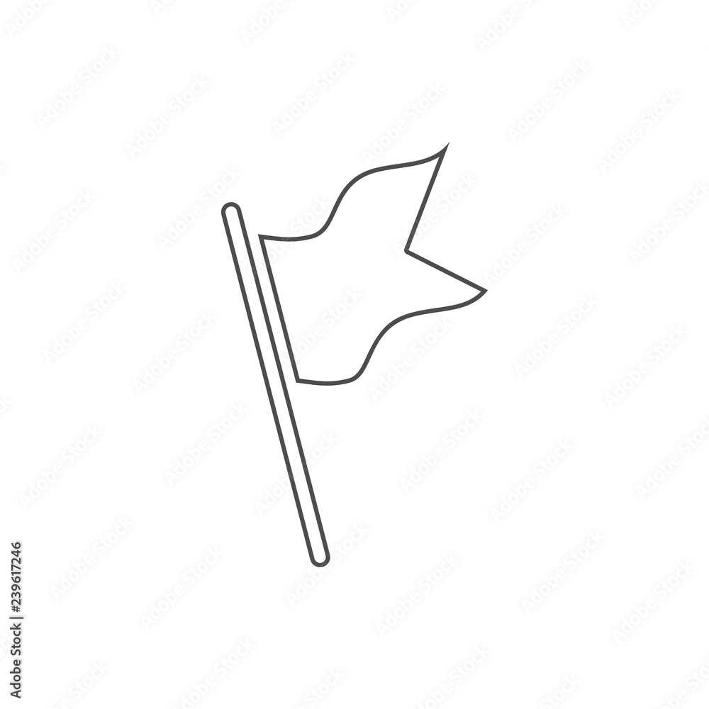 Poster flag icon. element of web for mobile concept and web apps icon. thin line icon for website design an