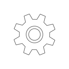 settings sign icon. Element of web for mobile concept and web apps icon. Thin line icon for website design and development, app development