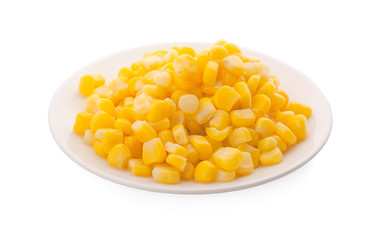 sweet corn isolated on white background