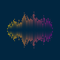 Music equalizer abstract background for design.