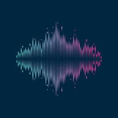 Music equalizer abstract background for design.
