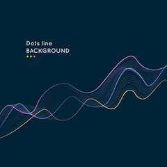 WebDynamic background with lines and dots. Modern vector illustratio
