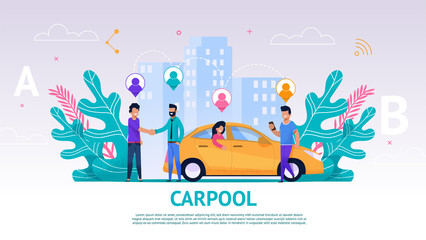 Banner Illustration Group People Travel Companion