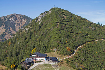 Herzogstandhaus mit Martinskopf