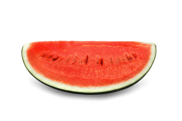 fresh sliced watermelon isolated on white background