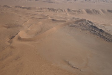 Aerial views over Namib Desert and Swakopmund, Namibia