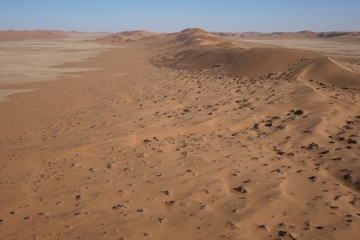 Fototapeta na wymiar Aerial views over Namib Desert and Swakopmund, Namibia