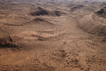 Fototapeta na wymiar Aerial views over Namib Desert and Swakopmund, Namibia