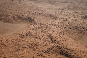 Aerial views over Namib Desert and Swakopmund, Namibia