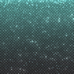 Naklejka na ściany i meble Glitter stardust particles. Lights effect isolated on transparent background. Graphic concept for your design