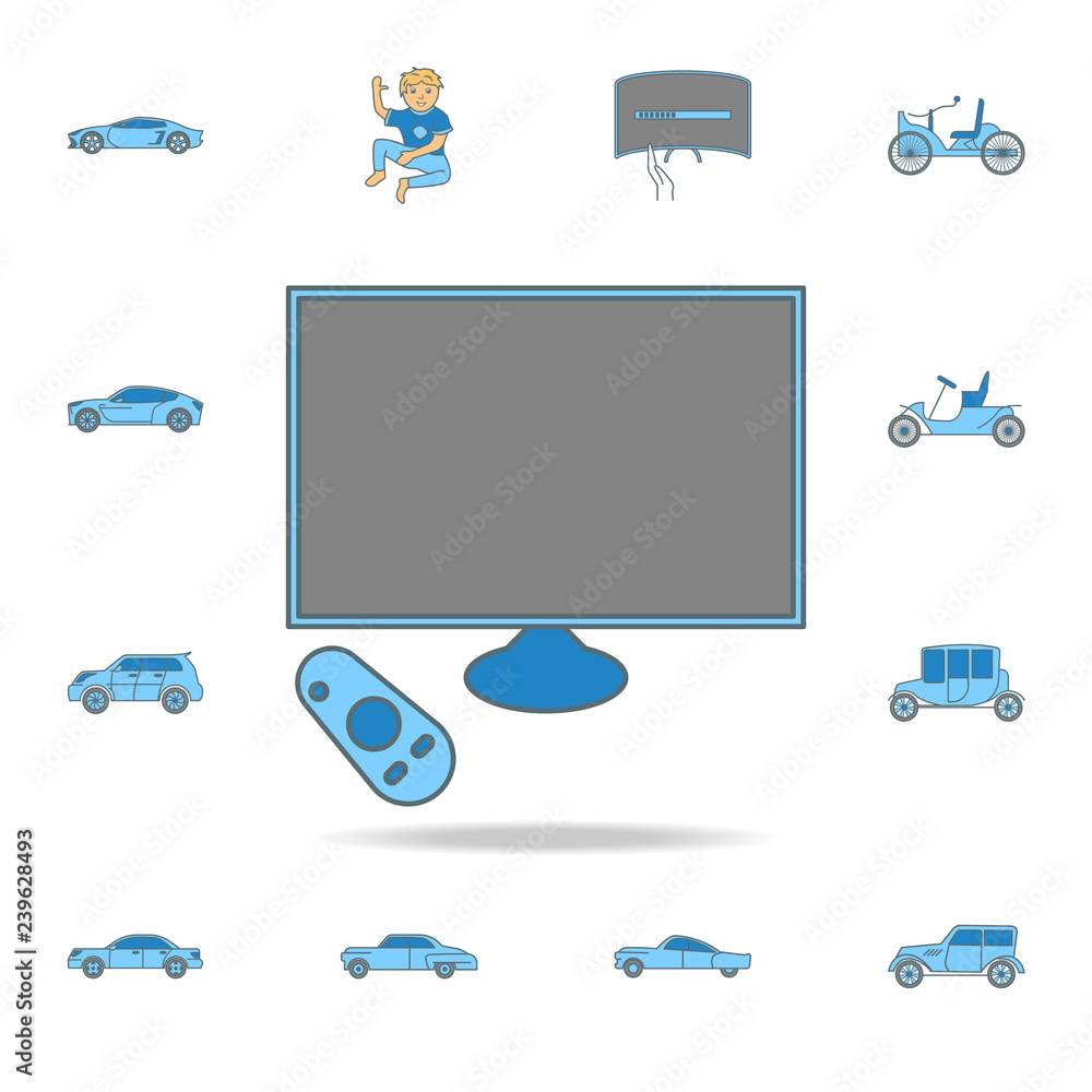 Aufkleber generation of smart tvs color outline icon. one of the collection icons for websites, web design