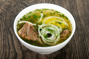 Caucasian meat soup - Hashlama
