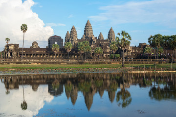 Fototapeta na wymiar Angkor Wat under cloudscape, Siem Reap, Cambodia