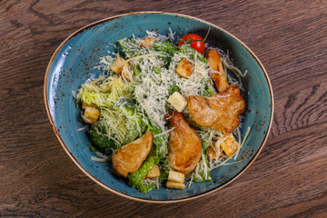 Caesar salad with chicken