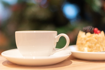 winter breakfast - coffee and cake
