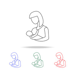 mother and baby icon. Elements of mother day in multi colored icons. Premium quality graphic design icon. Simple icon for websites, web design, mobile app, info graphics