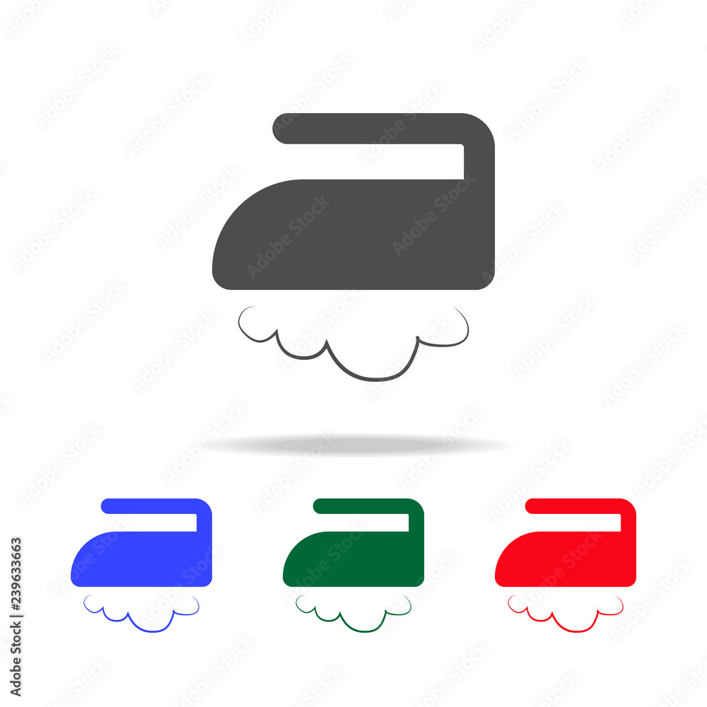 Poster can be ironed icon. elements of washing in multi colored icons. premium quality graphic design icon.
