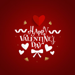 Valentines day background design. Vector illustration