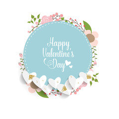 Fototapeta na wymiar Valentines day background design. Vector illustration