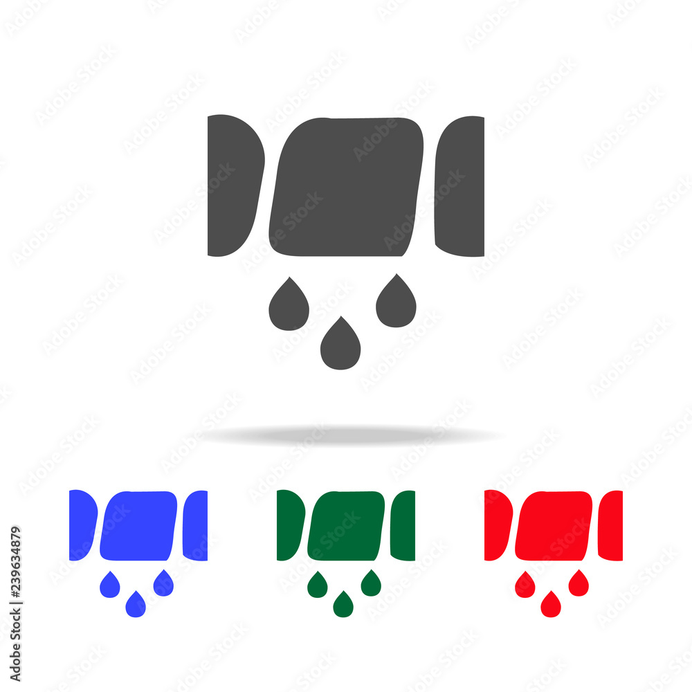 Poster the sign can be squeezed icon. elements of washing in multi colored icons. premium quality graphic d
