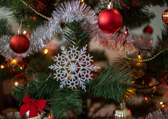 Christmas decoration on tree