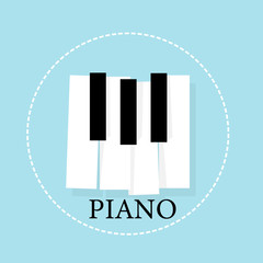 Music piano keyboard. Poster background template