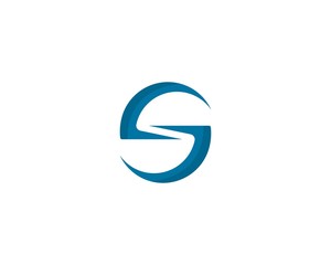 S letter logo, volume icon design template element