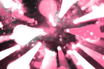 red festive moving optic fiber rays texture - cute abstract photo background