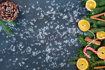 Christmas or New Year decoration on white background