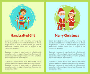 Handcrafted Gift Merry Christmas Cartoon Character