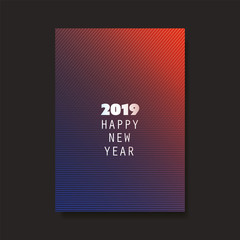 Best Wishes - New Year Flyer, Card or Background Vector Design - 2019 