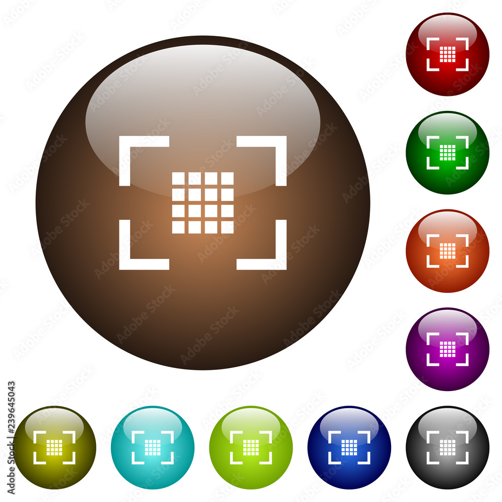 Poster camera sensor settings color glass buttons