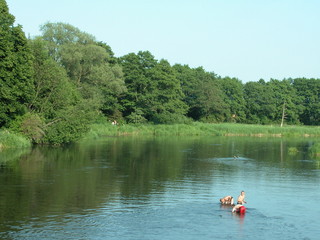 Fototapeta na wymiar Kolobrzeg - rzeka Parseta