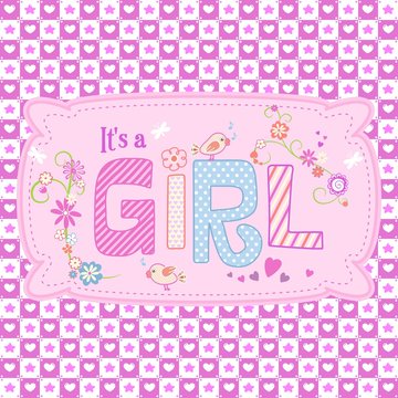 Cute seamless pattern for girls in pink tones. Can be used to design cards, photo albums, cover notebook, paper or fabric.