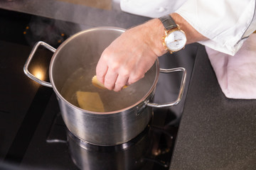 Add ravioli in boiling water