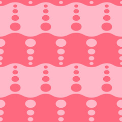 Abstract seamless geometric background with different organic forms. Vector wavy ornament for fabric, web page background, wallpaper, wrapping paper etc. In EPS