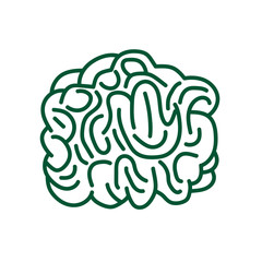 Brain Icon. Vector illustration