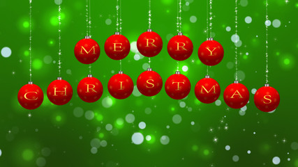 Christmas Wishes on Red Ornaments