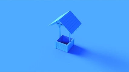 Blue Water Well covered 3d illustration