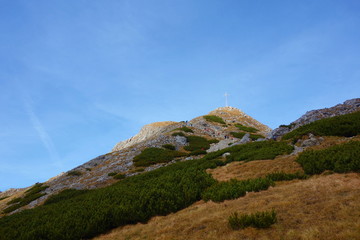 Landscape around landmark of Tatry - Giewont during autumn, Zakopane, Tatry moutanins, Poland © Tom
