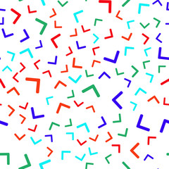 Seamless vector EPS 10. Abstract geometric pattern. Multicolor Figures. Texture for print and Banner. Flat style