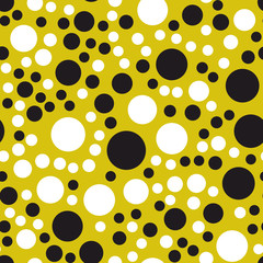 Rounds and circles. Seamless vector EPS 10 Abstract geometric pattern. Multicolor Figures. Texture for print and Banner. Flat style