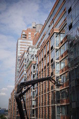 Busy New York Construction Workers