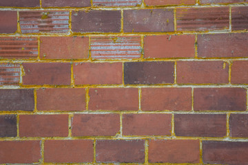 Close, isolated view of aged bricks