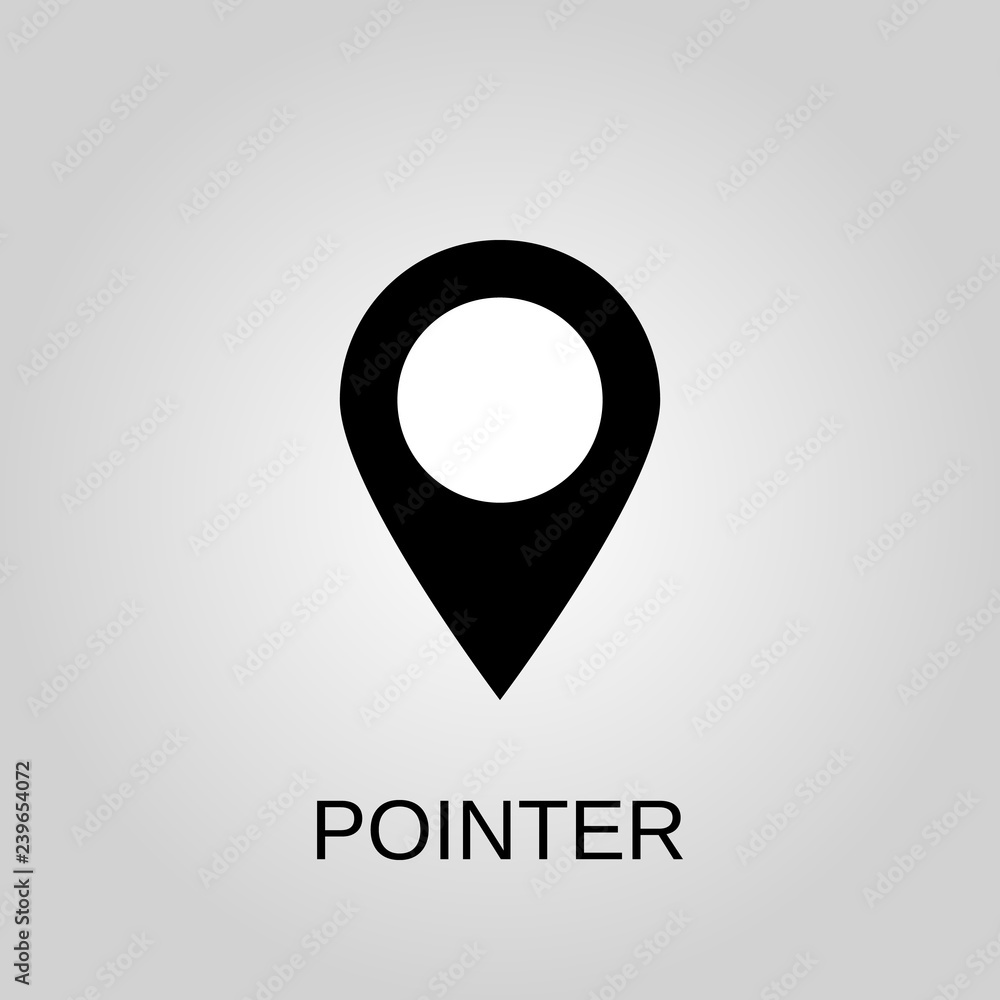 Poster pointer icon. pointer concept symbol design. stock - vector illustration can be used for web.