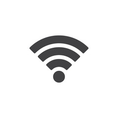 Wireless connection vector icon. filled flat sign for mobile concept and web design. Wi-fi signal simple solid icon. Symbol, logo illustration. Pixel perfect vector graphics